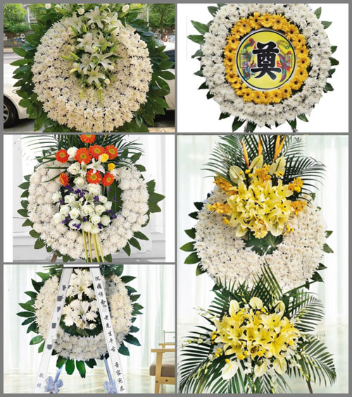 湖南郴州桂阳县雷坪镇花园村花圈速递